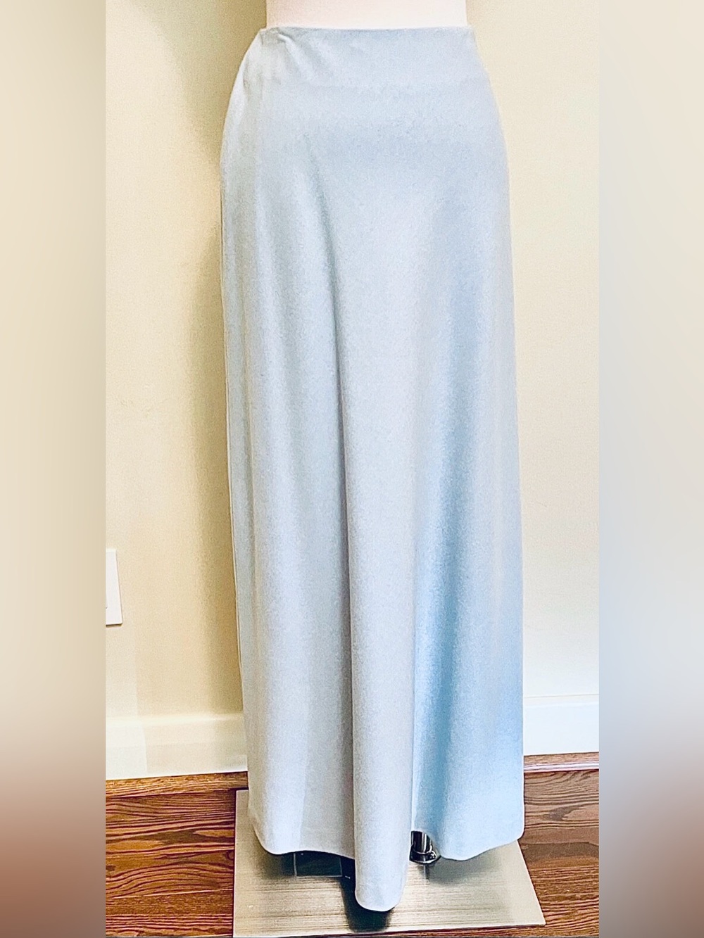 Ralph Lauren Green Lable Powder Blue A-Line Maxi Skirt